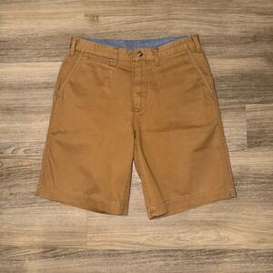 Polo Ralph Lauren Shorts Mens 32 Brown Khaki Chino Relaxed Fit Flat Front